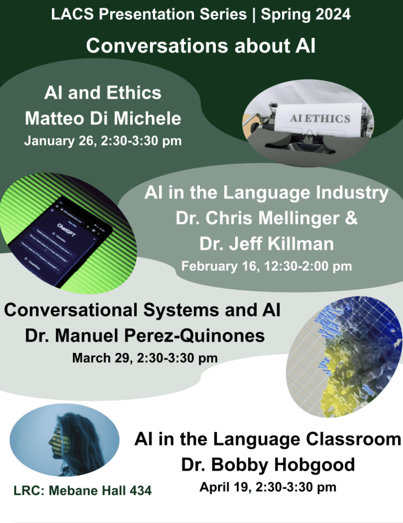 AI speaker series flyer